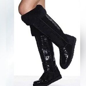 Stylish Black Knee-High Boots